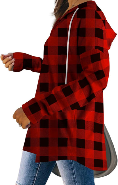 Bofell Womens Fashion Tops Hoodies for Women Pullover Oversized Sweatshirts Long SLeeve Shirts Loose Fit