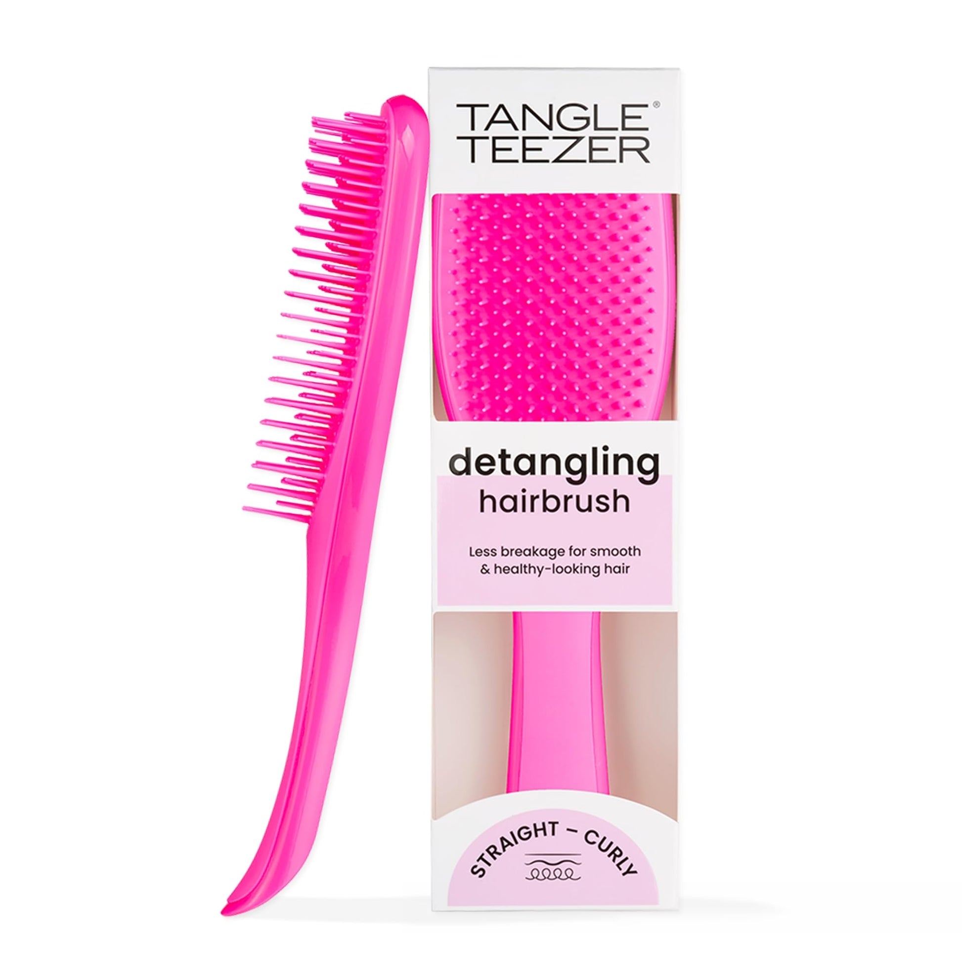 Tangle Teezer Ultimate Detangler Hairbrush for Wet & Dry Hair, Eliminates Knots & Reduces Breakage for All Hair Types, Apricot Blaze