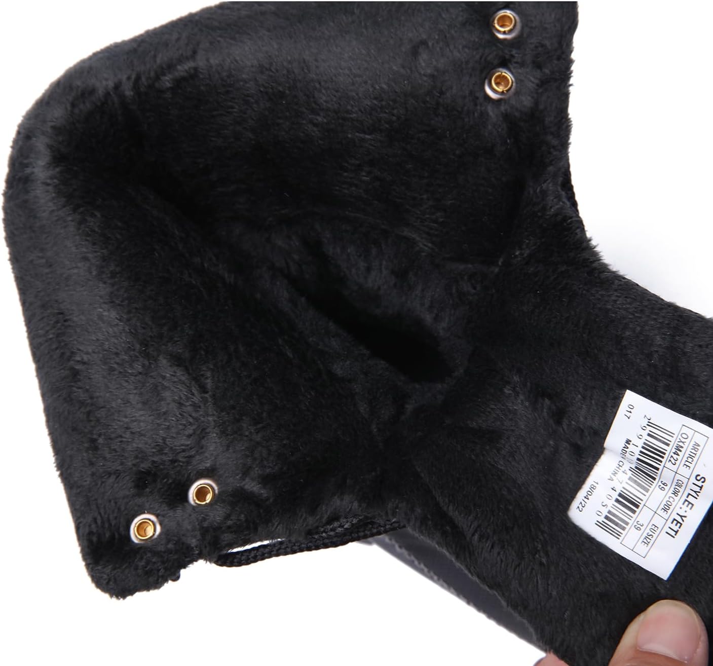 ROCKMARK Men's Winter Snow Boots Outdoor Warm Mid Calf Waterproof Durable Boot Non-Slip Warm Climbing Shoes