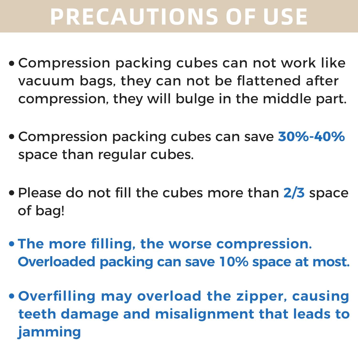 BAGAIL 4 Set/6 Set/8 Set Compression Packing Cubes Travel Accessories Expandable Packing Organizers (Half Mesh, 6-Black)