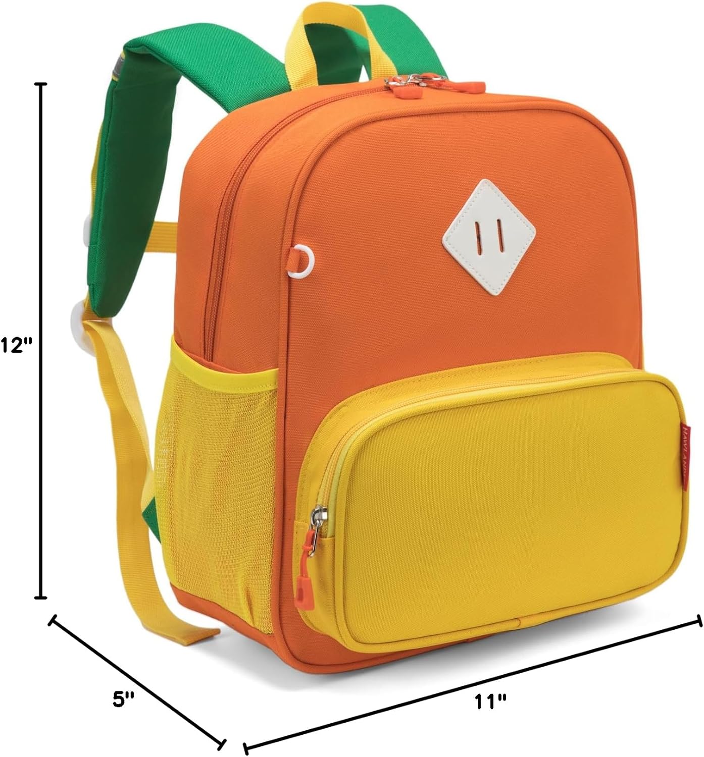 HawLander Preschool Kids Backpack, 12 inch Toddler Backpacks for Boys with Chest Strap