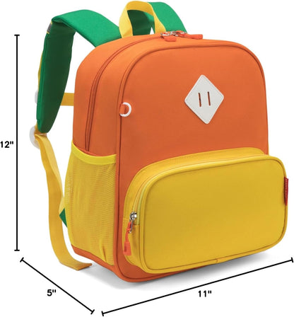 HawLander Preschool Kids Backpack, 12 inch Toddler Backpacks for Boys with Chest Strap
