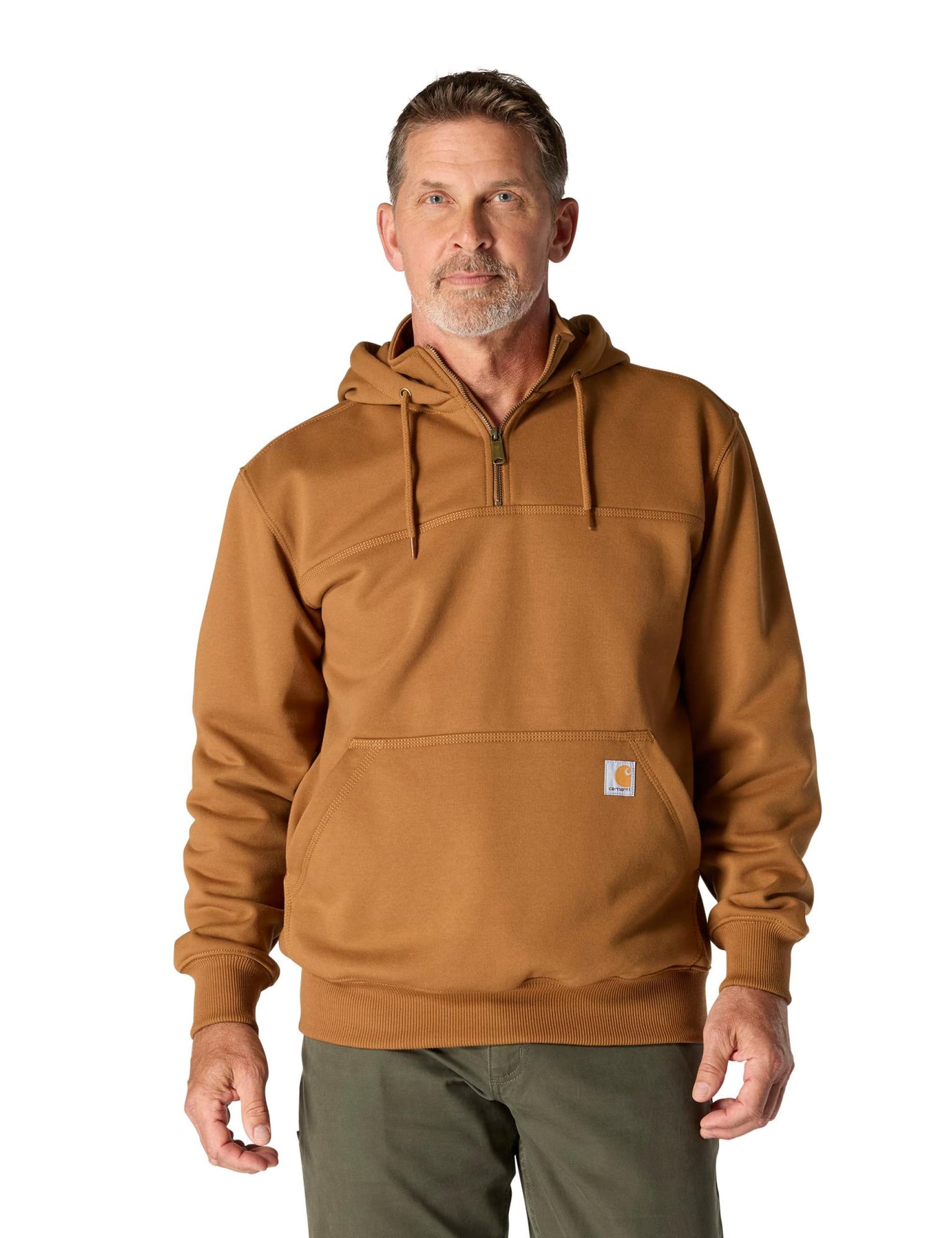 Carhartt mens Rain Defender Loose Fit Heavyweight Quarter-zip Sweatshirt