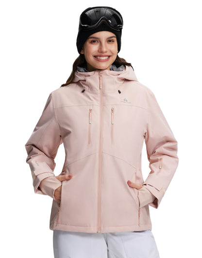 Pionner Camp Women's Ski Jacket 20k Waterproof Insulated Winter Snow Coat Rain Jacket for Skiing Snowboarding Hiking
