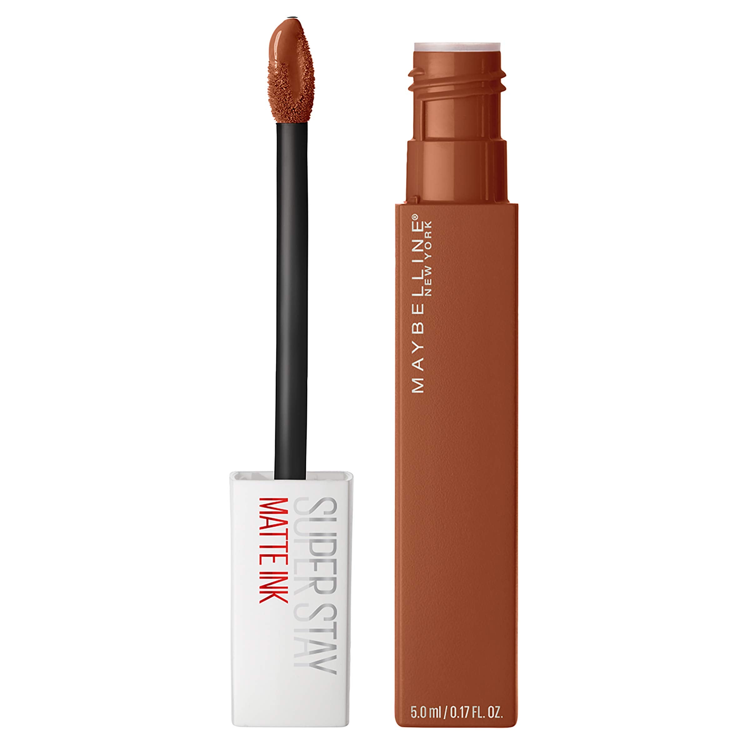 Maybelline Super Stay Matte Ink Liquid Lipstick Makeup, Long Lasting High Impact Color, Up to 16H Wear, Seductress, Light Rosey Nude, 1 Count