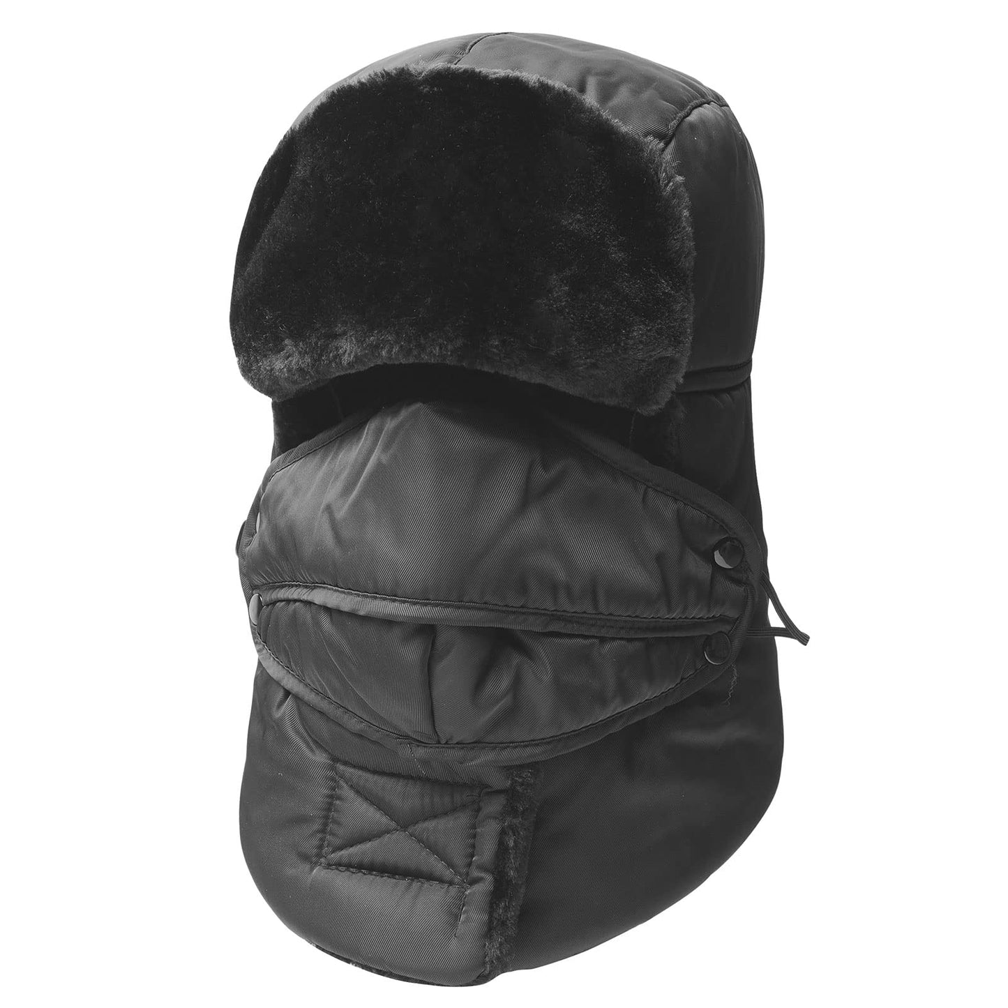 Trooper Trapper Hat,Winter Ski Hat with Winter Ear Flap and Ski Windproof Mask