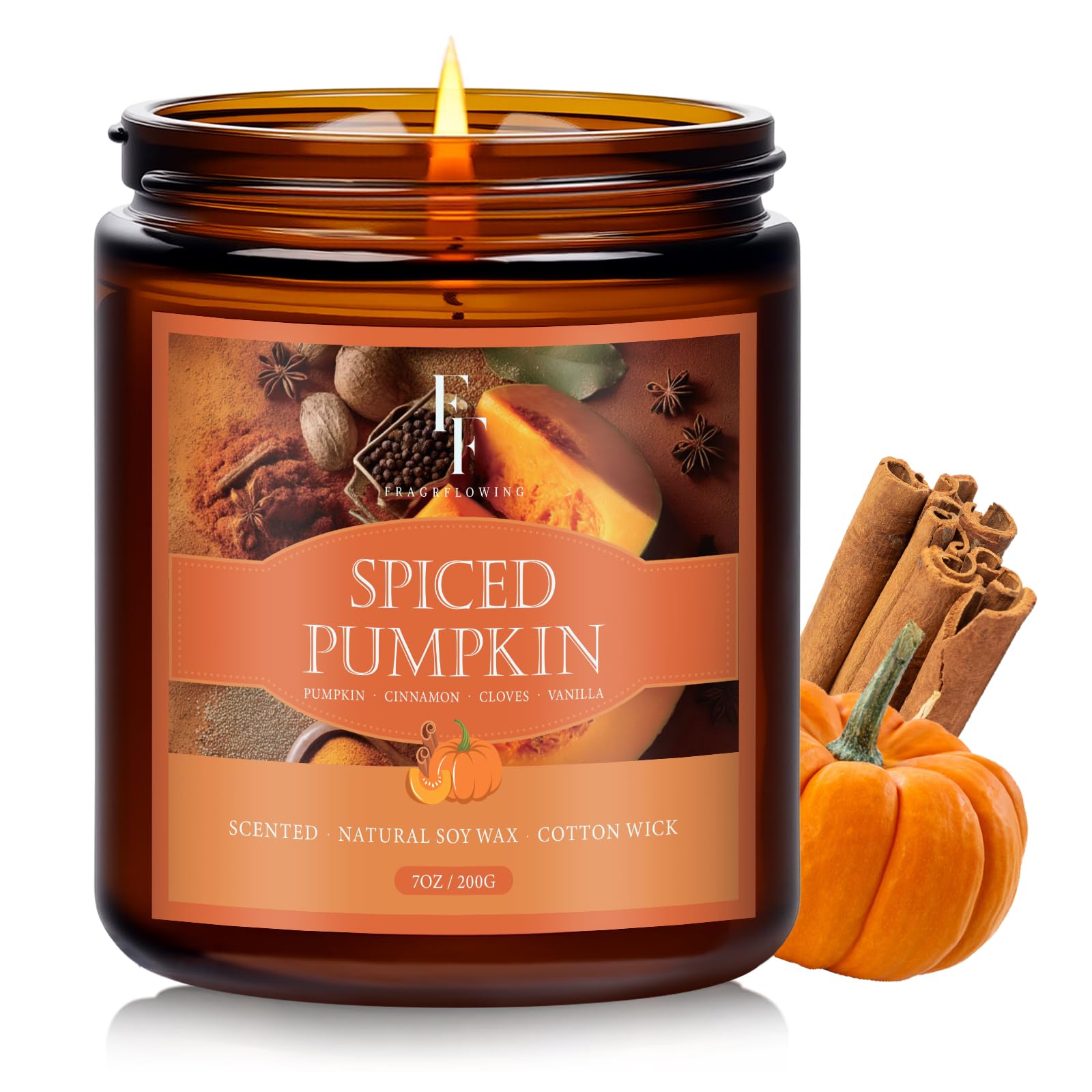 Christmas Candles Set, Scented Candles for Home, 4 Pack Holiday Natural Soy Candles, Christmas Gifts for Women Men, Festival Fragrance of Balsam Cedar/Cookies/Mulled Cider/Cinnamon