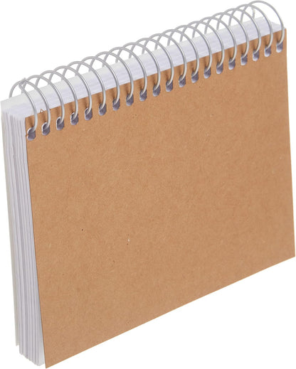 Mead Index Cards, Spiral, Ruled, 3" x 5", White, Blank Back, 50 Cards per Pack, 1 Pack (63130)