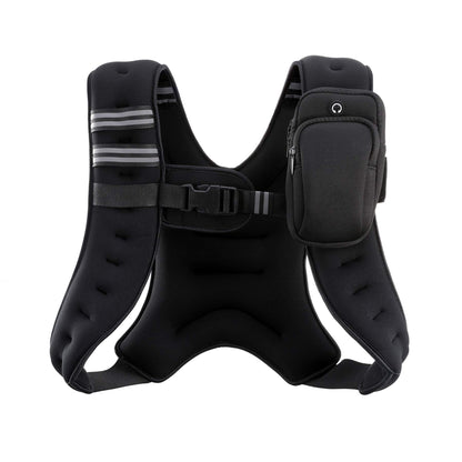 ZELUS Weighted Vest, 6lb/8lb/12lb/16lb/20lb/25lb/30lb Weight Vest with Reflective Stripe for Workout, Strength Training, Running, Fitness, Muscle Building, Weight Loss, Weightlifting