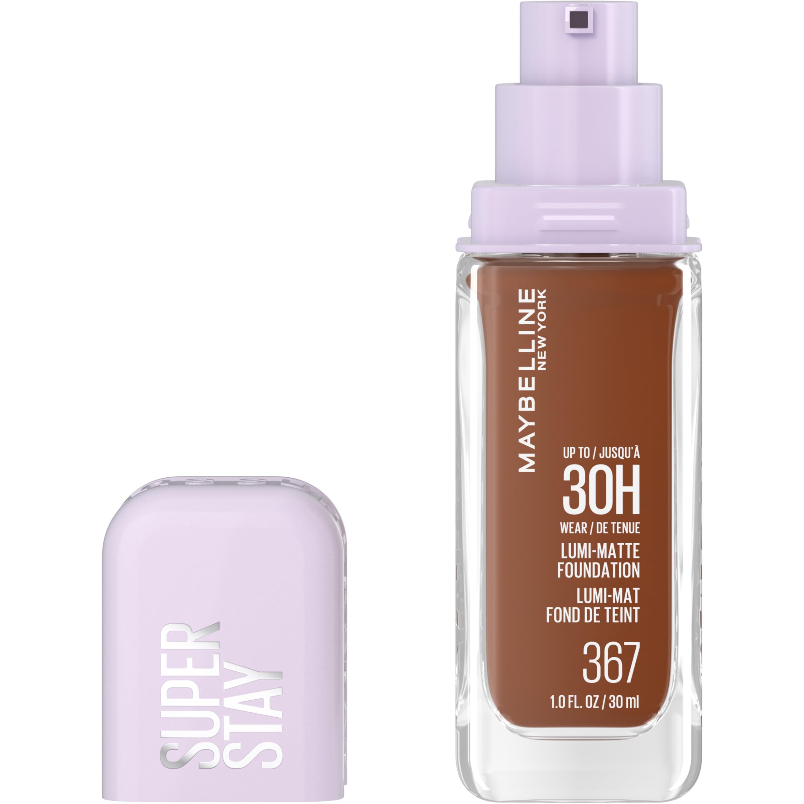 Maybelline Super Stay Lumi-Matte Foundation, Lightweight and Buildable Full Coverage Foundation Makeup For Up To 30HR Wear, 120, 1 Count
