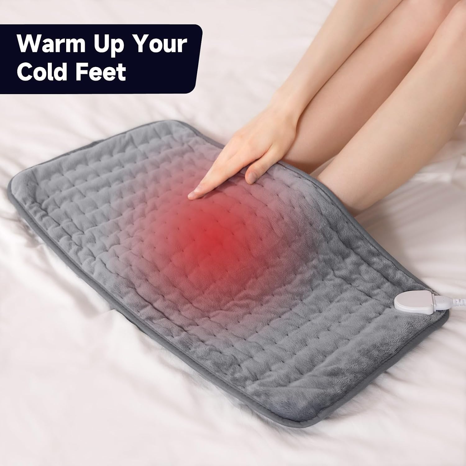 Heating Pad for Back & Period Cramps, Portable Heating Pad for Neck and Shoulders and Back with Auto Shut Off Large, Machine Washable, Christmas Gifts for Women, Men