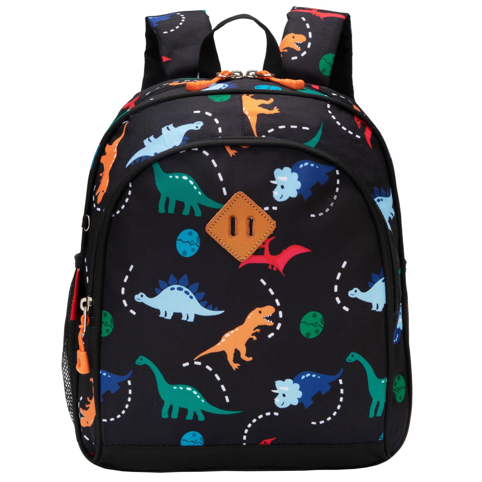 Toddler Backpack Boys, 15 Inch Kids Backpack for Preschool or Kindergarten, Dinosaur Green