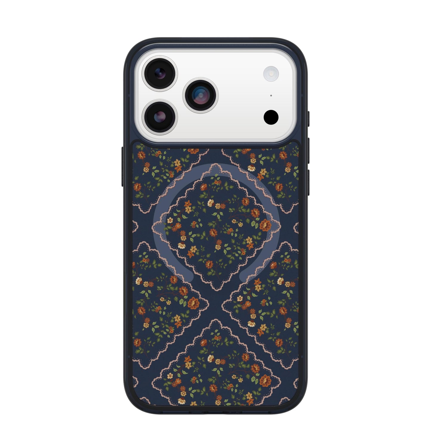 OtterBox iPhone 17 Symmetry Series Clear Case - Golden Bloom - Green
