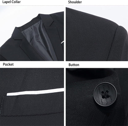 Mylldey Mens Blazers Slim Fit Business Casual Men Suit Sport Coat One Button Travel Blazer Lightweight Suit Jacket