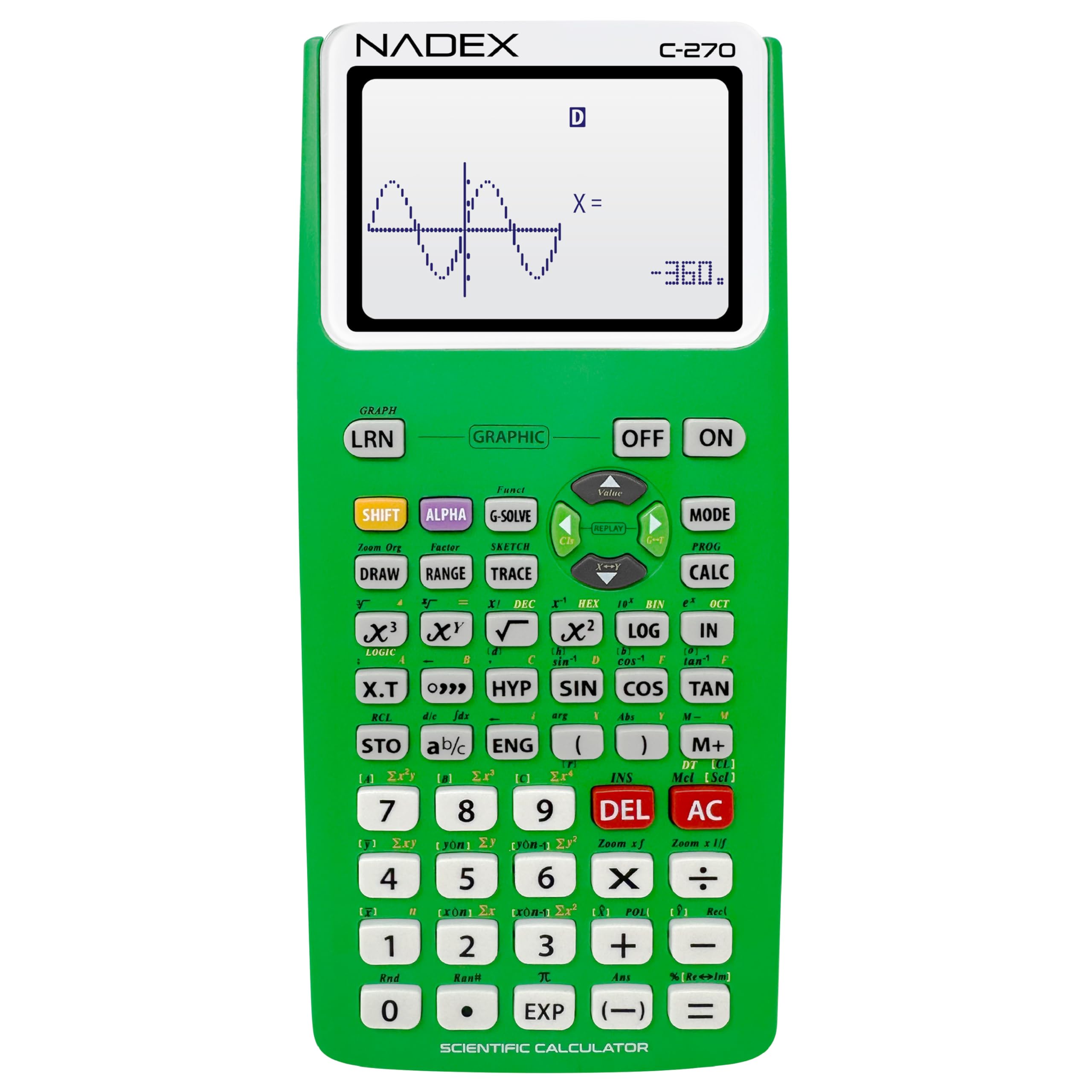 Scientific Calculator with Graph Functions for College and High School Students, Engineering, Advanced Mathematics, Calculus, Algebra, Geometery, Trigonometry, Statistics, Physics, Chemistry - Pink