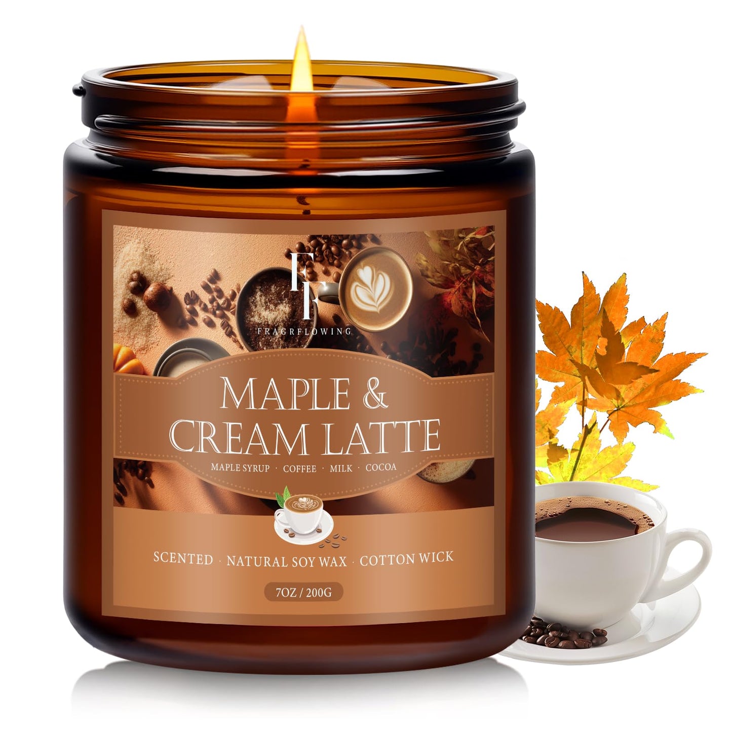 Christmas Candles Set, Scented Candles for Home, 4 Pack Holiday Natural Soy Candles, Christmas Gifts for Women Men, Festival Fragrance of Balsam Cedar/Cookies/Mulled Cider/Cinnamon