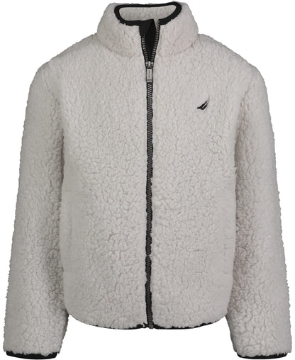 NAUTICA Boys' Full Zip Jacket, Kangaroo Pockets, Made with Lightweight Fleece