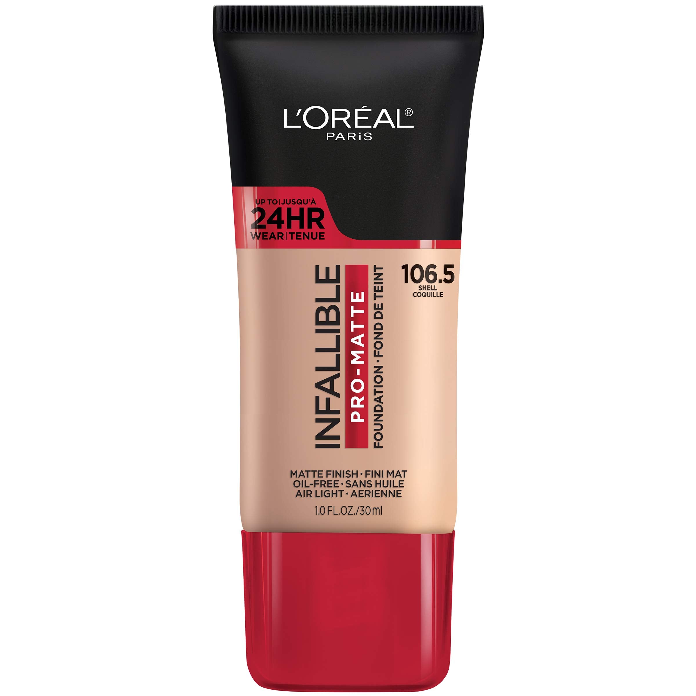 L'Oreal Paris Makeup Infallible Pro-Matte Liquid Longwear Foundation, 105 Natural Beige, 1 fl; oz.