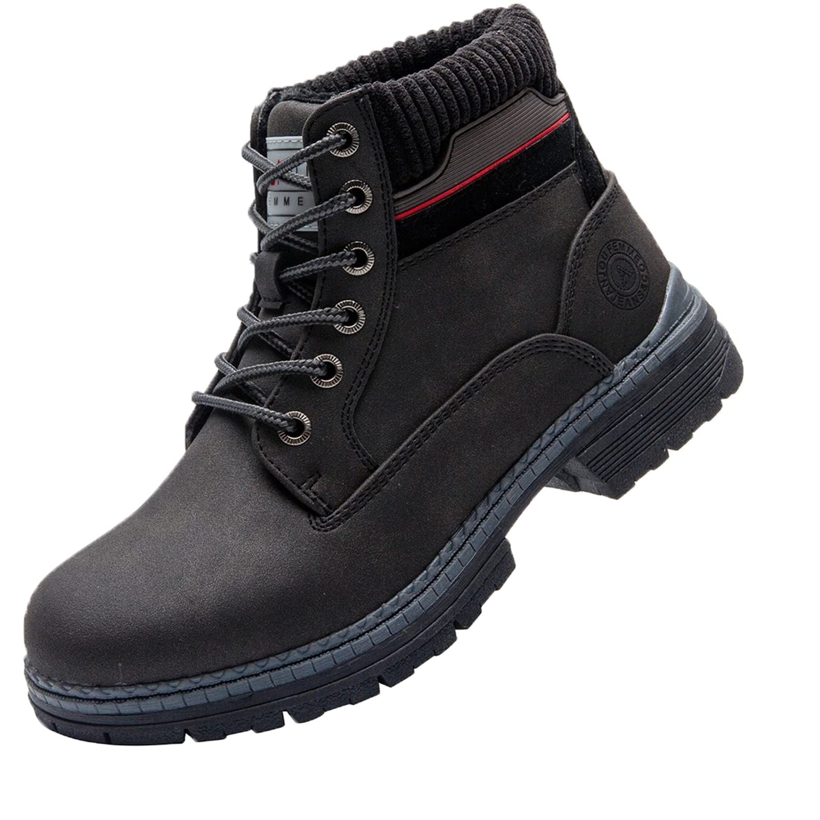 ANJOUFEMME Work Hiking Boots for Women Waterproof - Womens Outdoor Ankle Boots Lightweight Snow Winter Boots for Trekking Walking