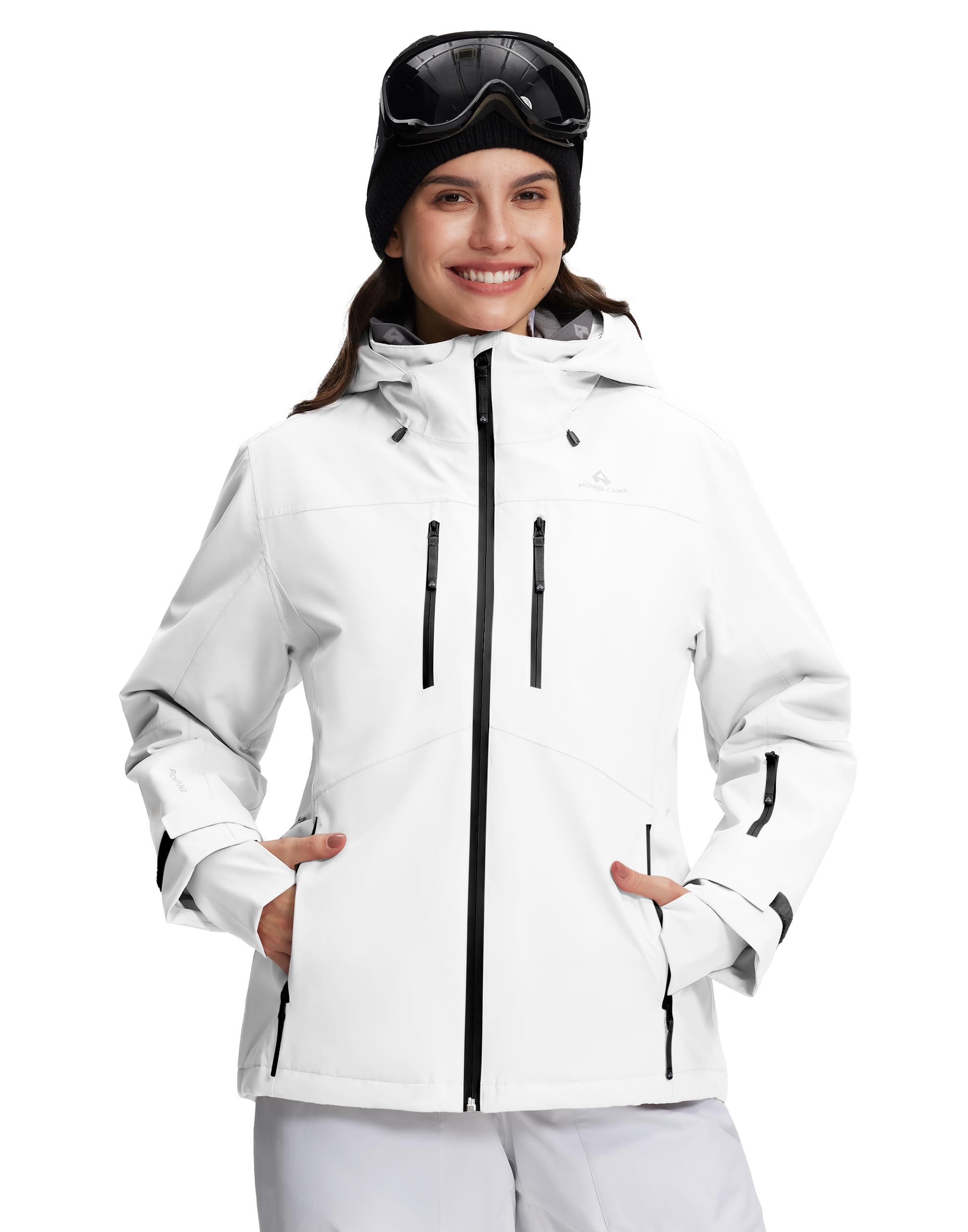 Pionner Camp Women's Ski Jacket 20k Waterproof Insulated Winter Snow Coat Rain Jacket for Skiing Snowboarding Hiking
