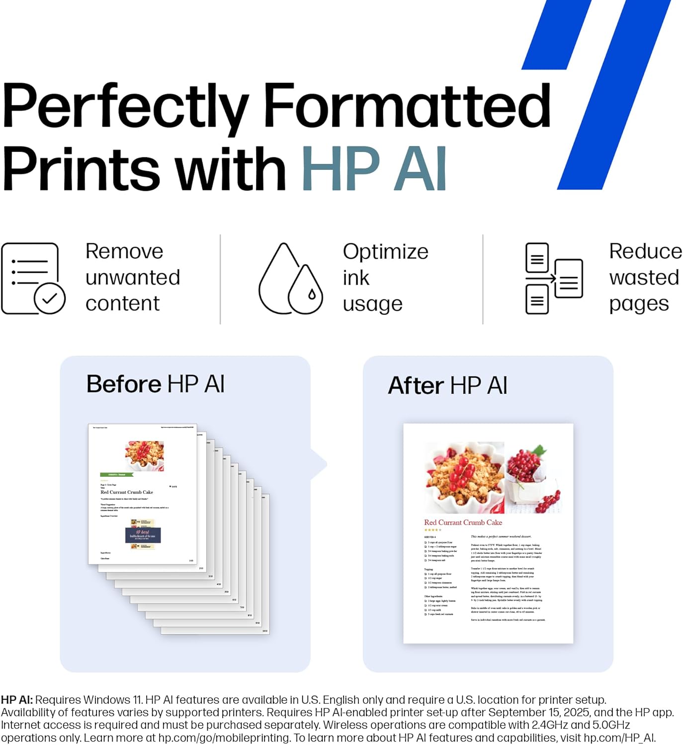 HP DeskJet 2827e Wireless All-in-One Color Inkjet Printer, Scanner, Copier, Best-for-Home, 3 Month Instant Ink Trial Included, AI-Enabled (6W7F5A)