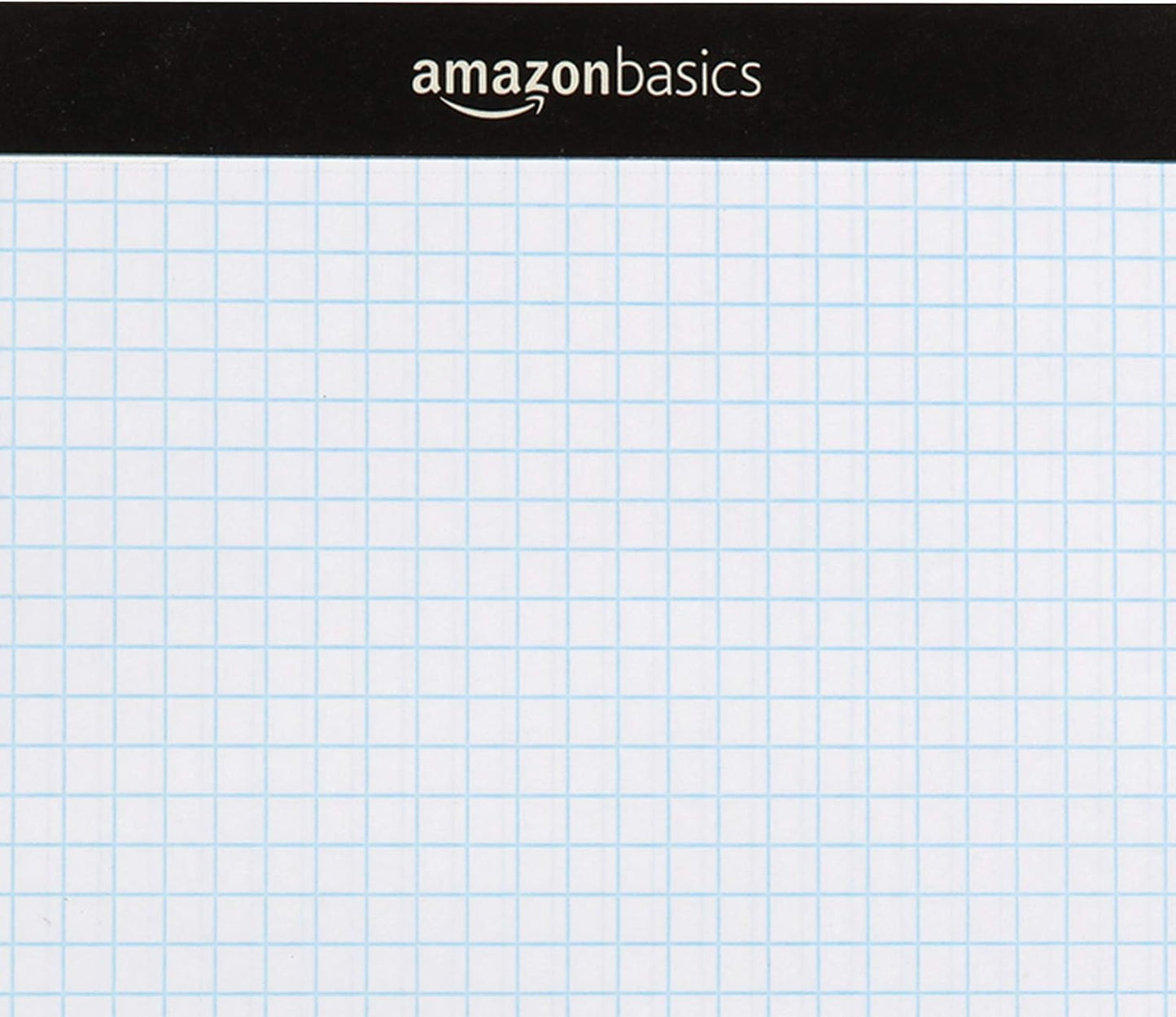 Amazon Basics Quad Ruled Graph Paper Pad, 600 Sheets, 6 pack of 100 Sheets, White, Letter Size 8.5 x 11-inch