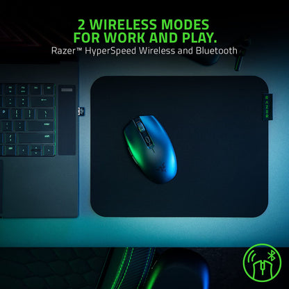 Razer Orochi V2 Mobile Wireless Gaming Mouse: Ultra Lightweight - 2 Wireless Modes - Up to 950 Hr Battery Life - Mechanical Mouse Switches - 5G Advanced 18K DPI Optical Sensor - Quartz Pink