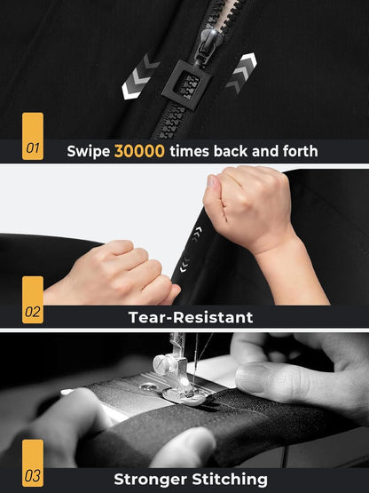 SaphiRose Women's Long Hooded Rain Jacket Outdoor Raincoat Windbreaker