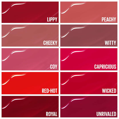 Maybelline Super Stay Vinyl Ink Longwear No-Budge Liquid Lipcolor Makeup, Highly Pigmented Color and Instant Shine, Cheeky, Rose Nude Lipstick, 0.14 fl oz, 1 Count
