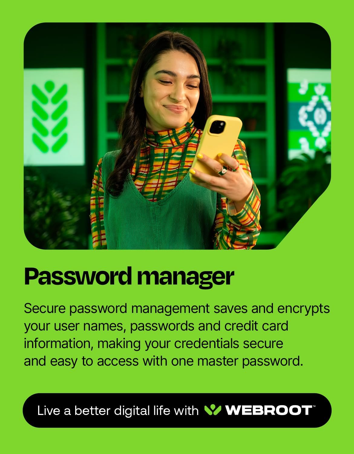Webroot Internet Security Complete Antivirus Software 2026 10 Device 1 Year Download for PC/Mac/Chromebook/Android/IOS + Password Manager, Performance Optimizer