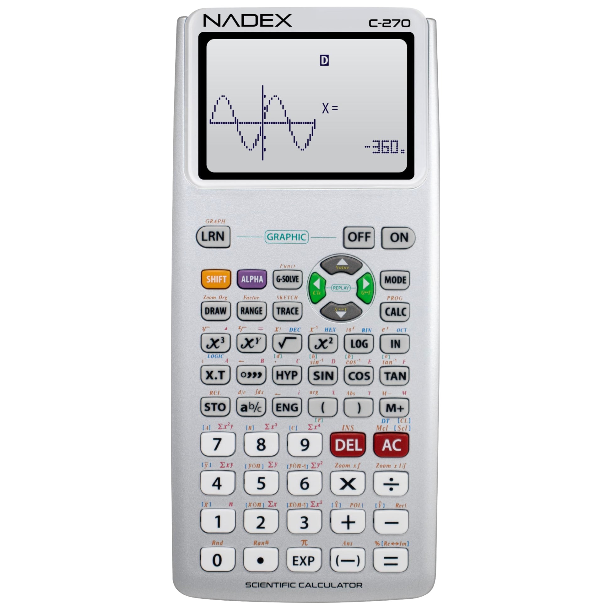 Scientific Calculator with Graph Functions for College and High School Students, Engineering, Advanced Mathematics, Calculus, Algebra, Geometery, Trigonometry, Statistics, Physics, Chemistry - Pink