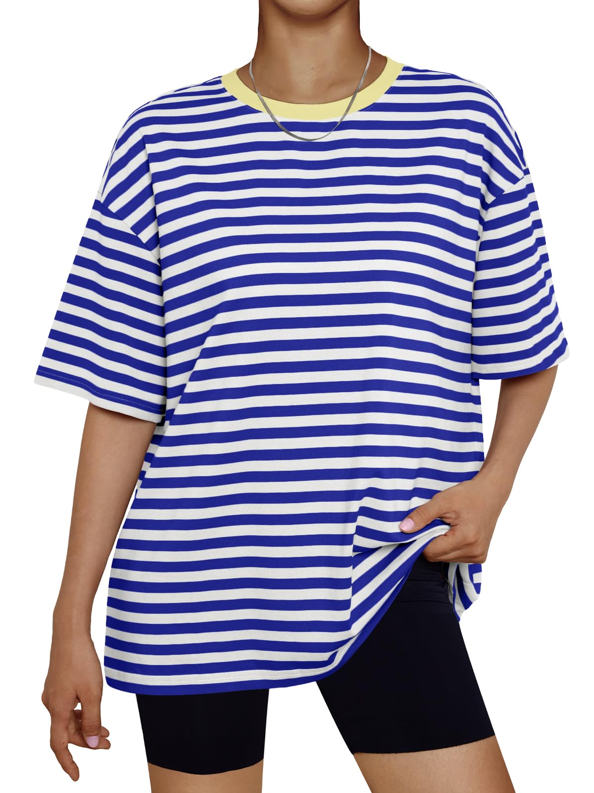 Trendy Queen Womens Oversized Summer T Shirts Plus Size Batwing Cute Casual Tops Short Sleeves Fashion Workout Clothes