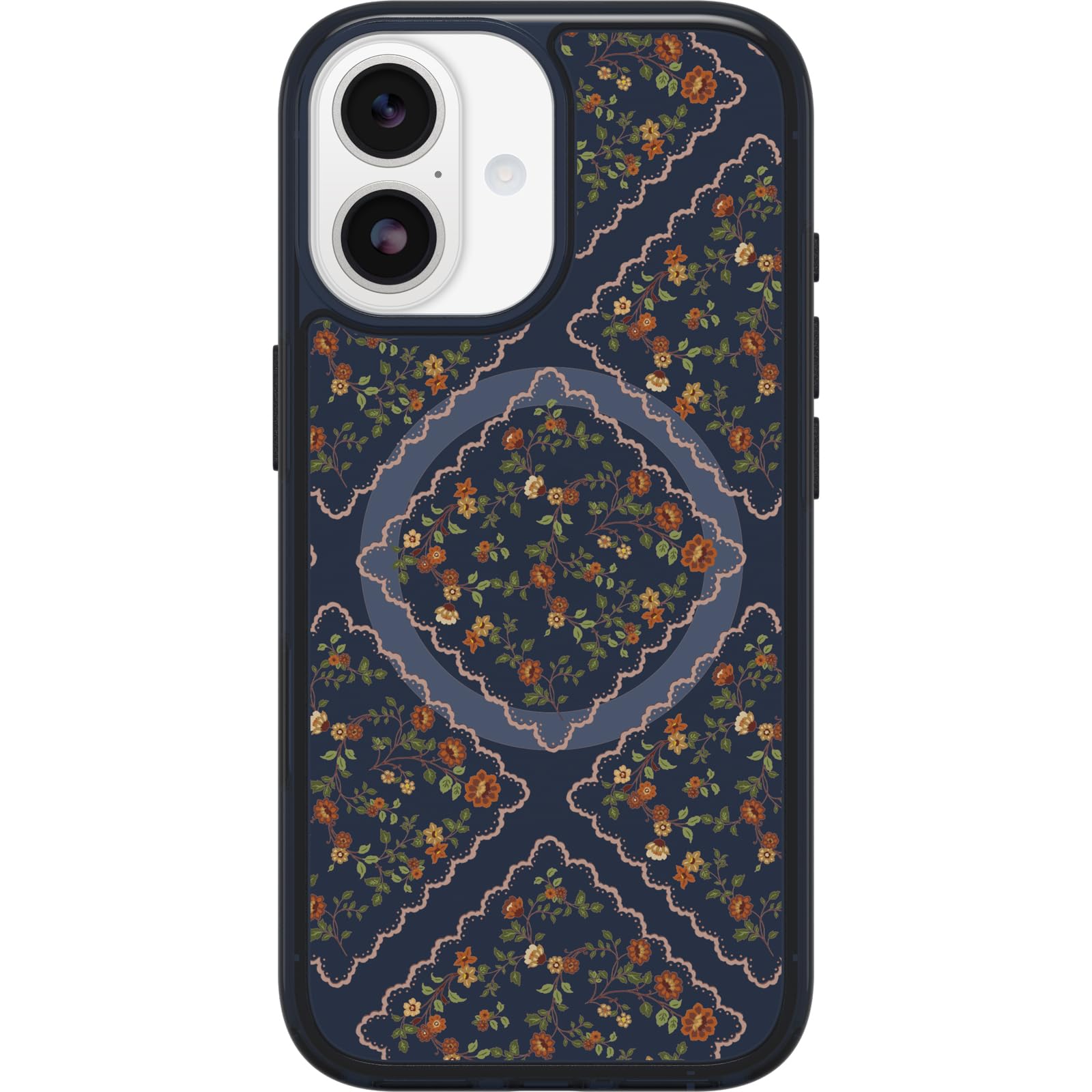 OtterBox iPhone 17 Symmetry Series Clear Case - Golden Bloom - Green