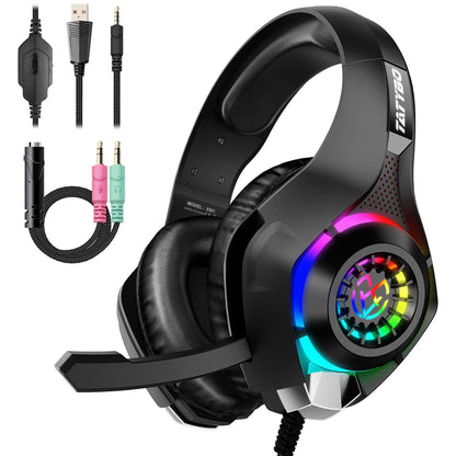Gaming Headset for PC, Ps5, Switch, Mobile, Gaming Headphones for Nintendo with Noise Canceling Mic, Deep Bass Stereo Sound
