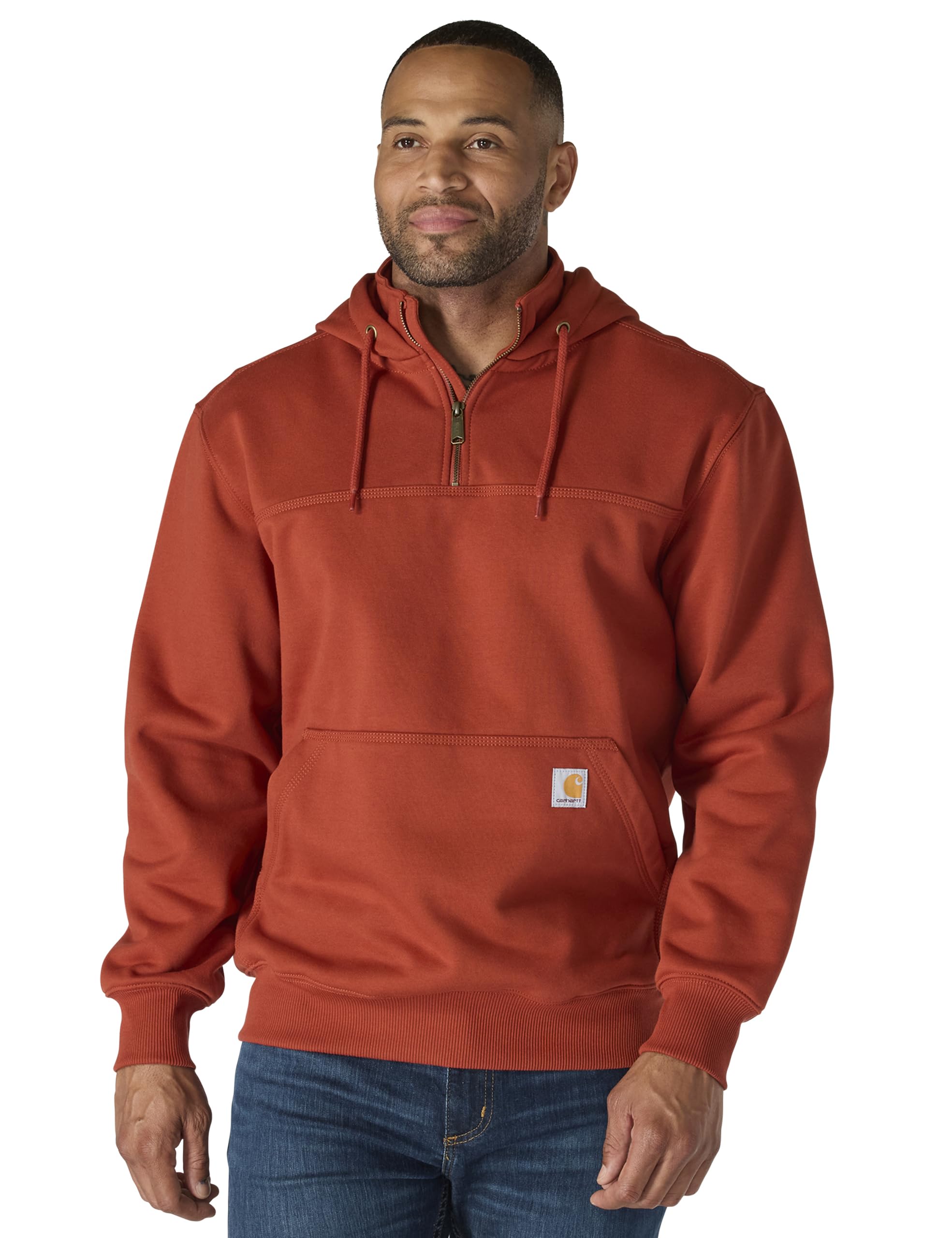 Carhartt mens Rain Defender Loose Fit Heavyweight Quarter-zip Sweatshirt