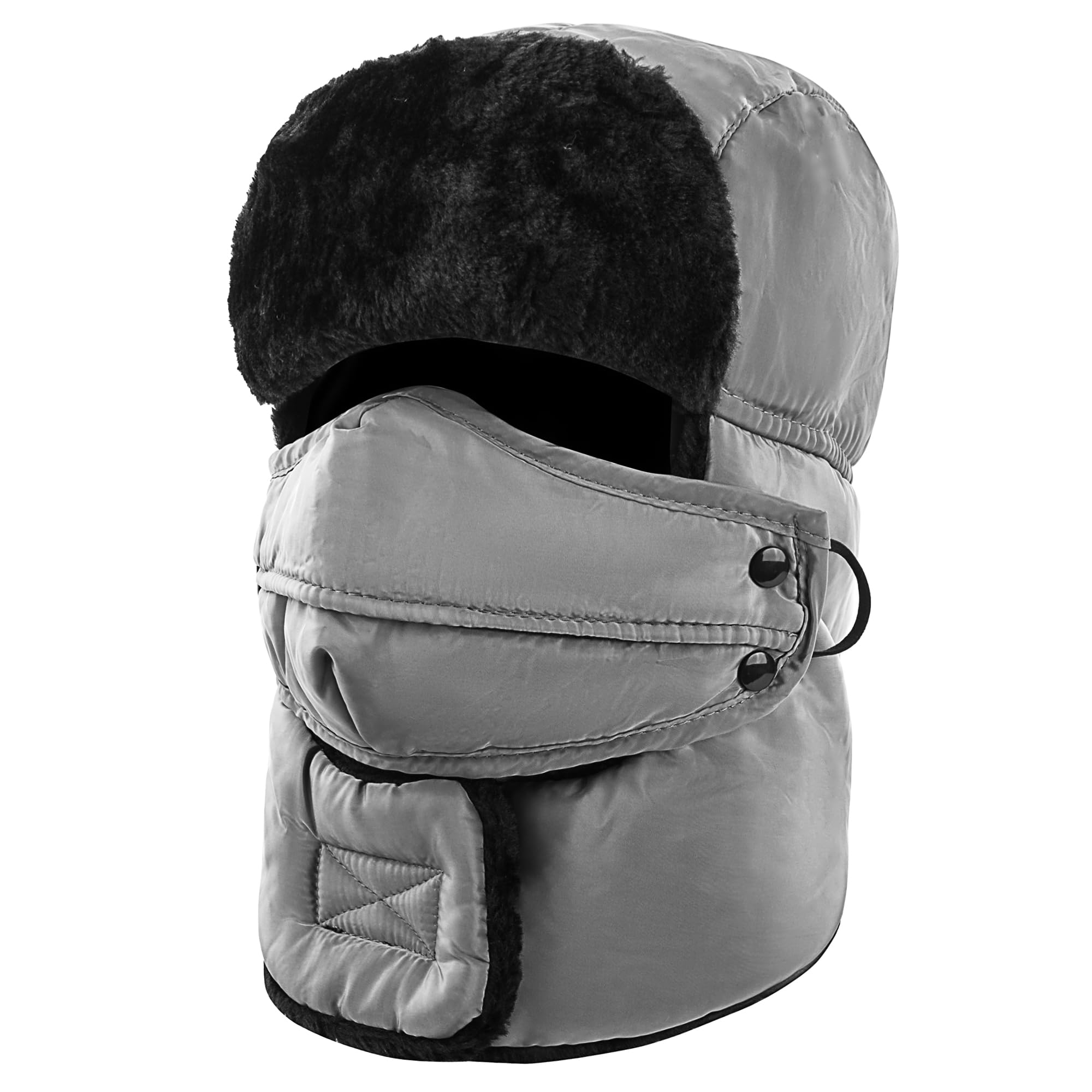 Trooper Trapper Hat,Winter Ski Hat with Winter Ear Flap and Ski Windproof Mask