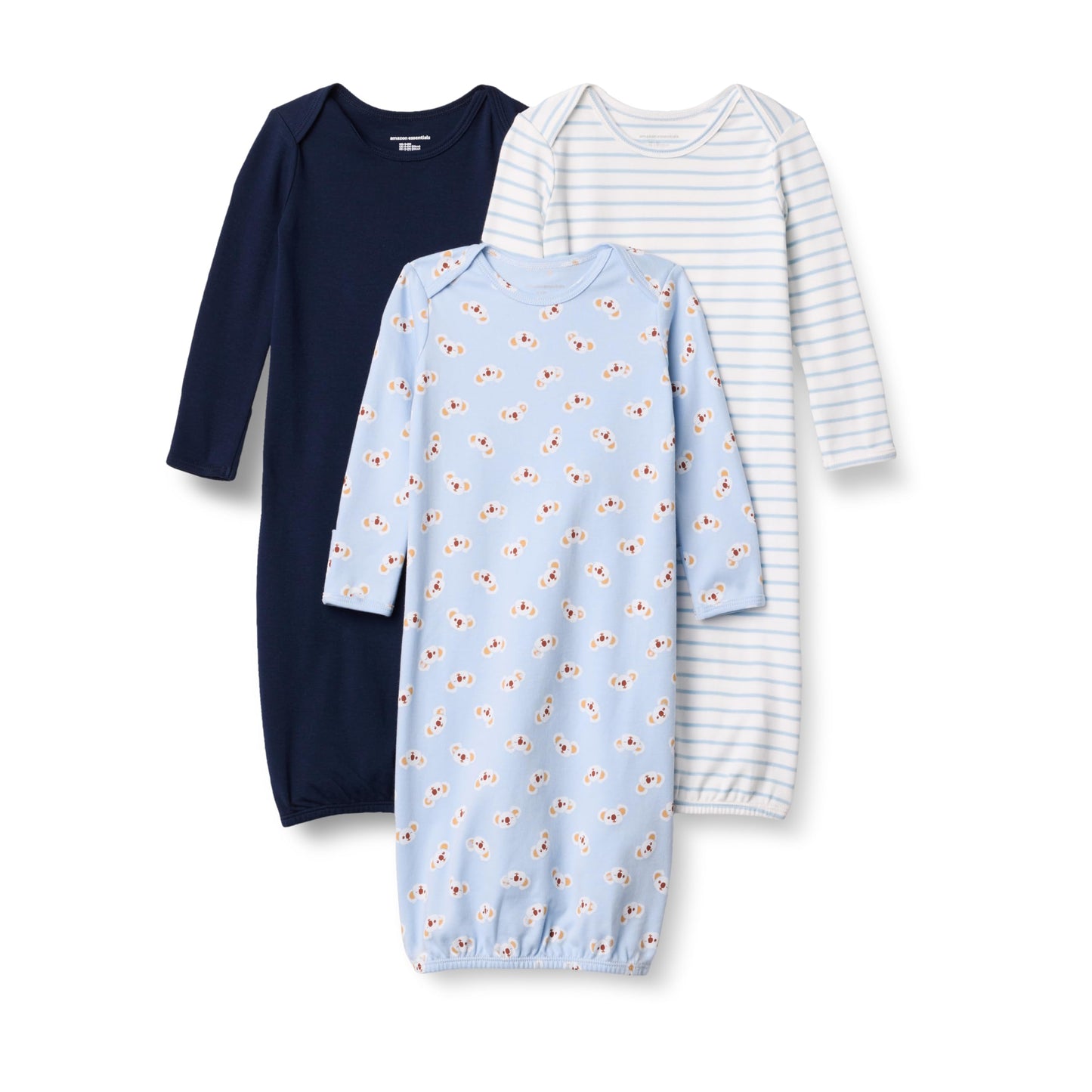 Amazon Essentials Unisex-Baby Long Sleeve Sleeper Cotton Gown
