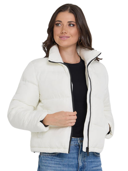 Steve Madden Cropped Puffer Jacket, Warm Winter Coats for Women, Trendy Cute Winter Jackets for Women