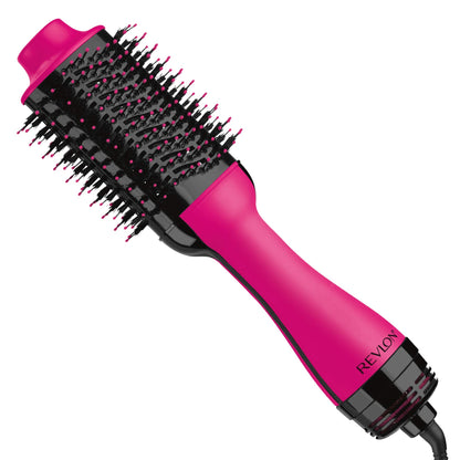 REVLON One-Step Volumizer Hair Dryer and Styler, for Less Frizz, More Shine, and Reduced Heat Damage for Salon Style Round Brush for Blowout, Black (Amazon Exclusive)