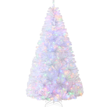 Best Choice Products 6ft Pre-Lit Baby Blue Christmas Tree, Full Artificial Holiday Decoration w/ 947 Branch Tips, 250 Lights, Foldable Base