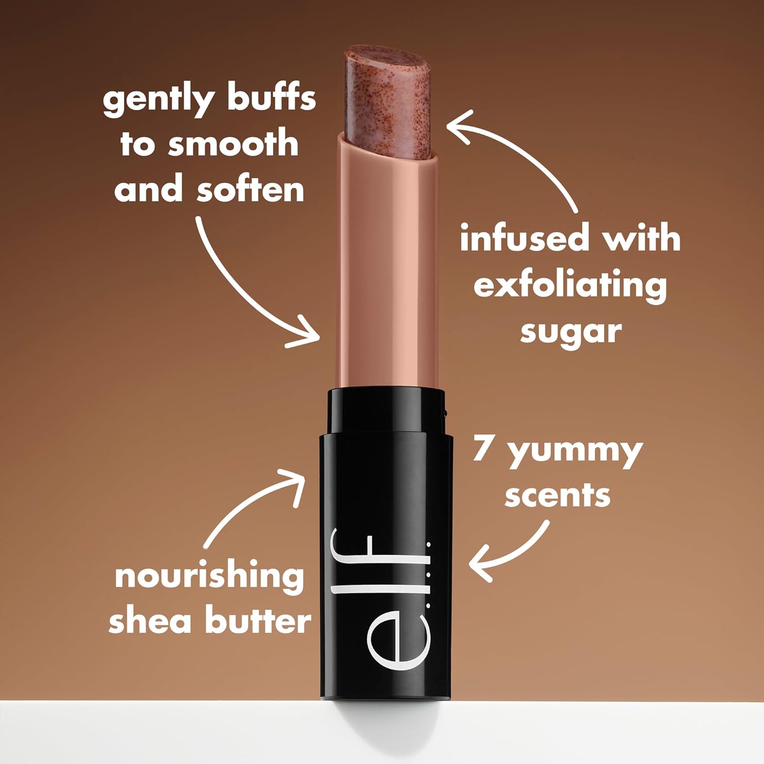 e.l.f. Lip Exfoliator, Moisturizing Scented Lip Scrub For Exfoliating & Smoothing Lips, Infused With Jojoba Oil, Vegan & Cruelty-free, Strawberry