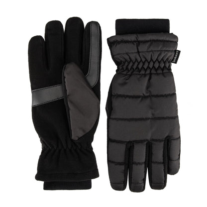 isotoner womens Water Repellent Touchscreen Iridescent Sleekheat Gloves and Flip Top Mittens