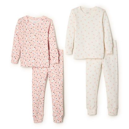 Amazon Essentials x Sofia Grainge Unisex Babies' Snug-Fit Cotton Footed Pajamas
