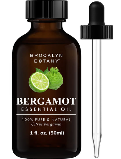 Brooklyn Botany Peppermint Essential Oil - Huge 4 Fl Oz - 100% Pure and Natural - Premium Grade with Dropper - for Aromatherapy and Diffuser