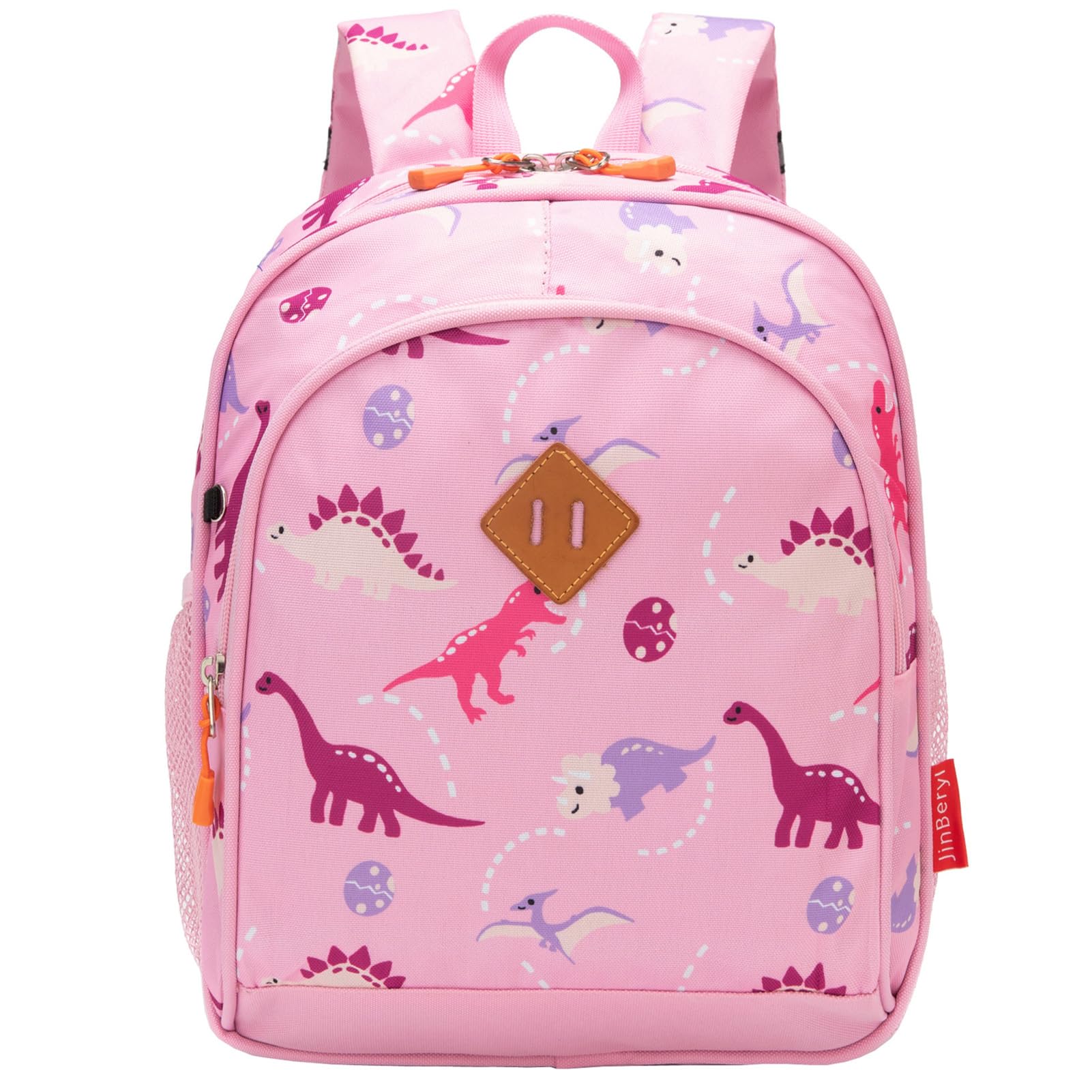 Toddler Backpack Boys, 15 Inch Kids Backpack for Preschool or Kindergarten, Dinosaur Green