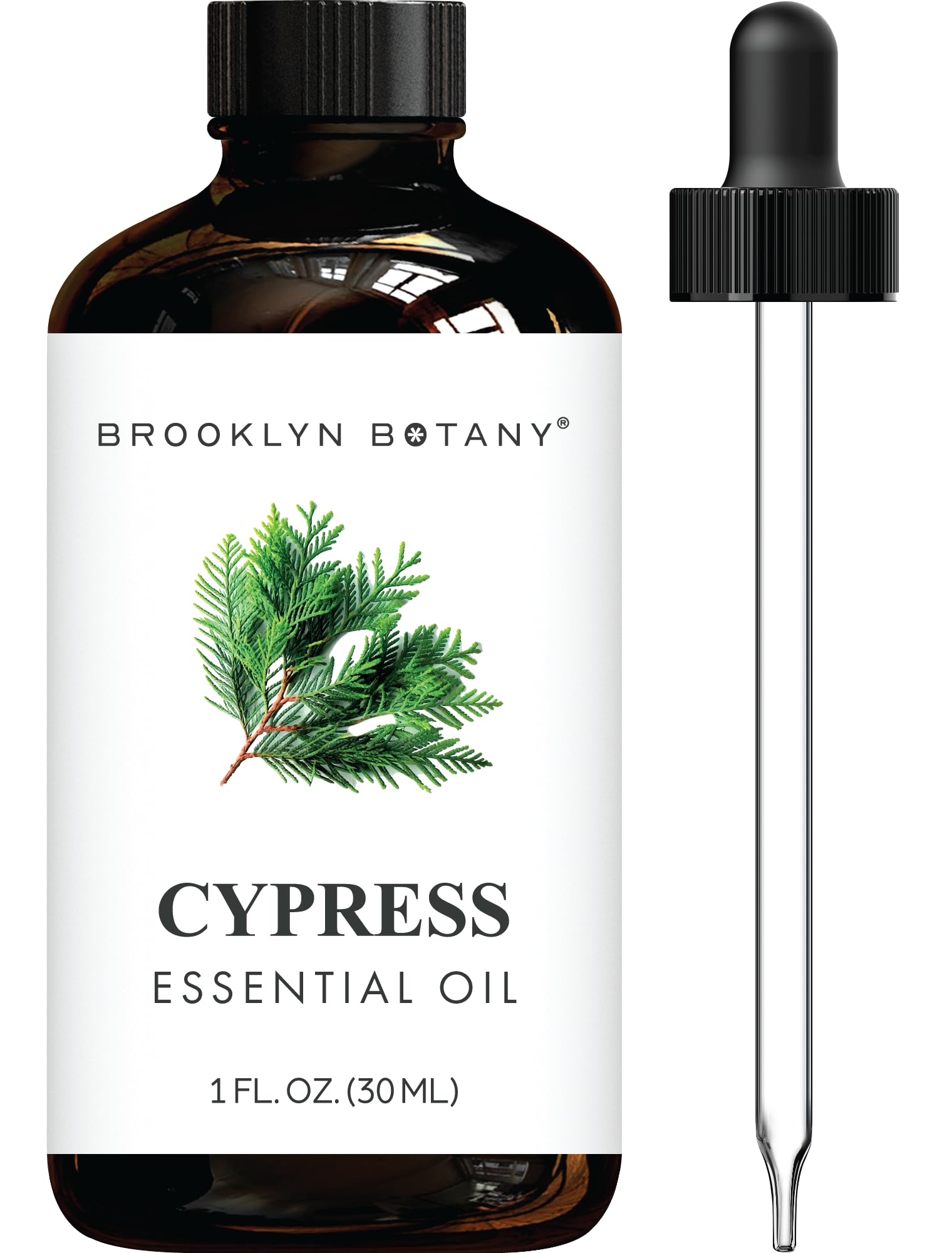 Brooklyn Botany Peppermint Essential Oil - Huge 4 Fl Oz - 100% Pure and Natural - Premium Grade with Dropper - for Aromatherapy and Diffuser