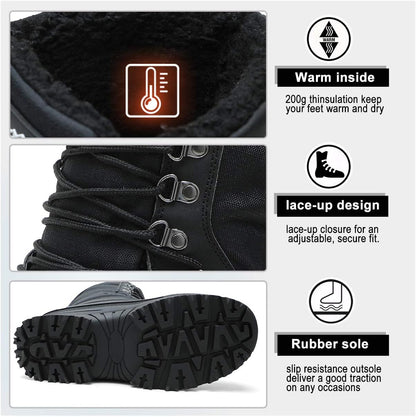 ALEADER Men's Waterproof Winter Snow Boots Thinsulate