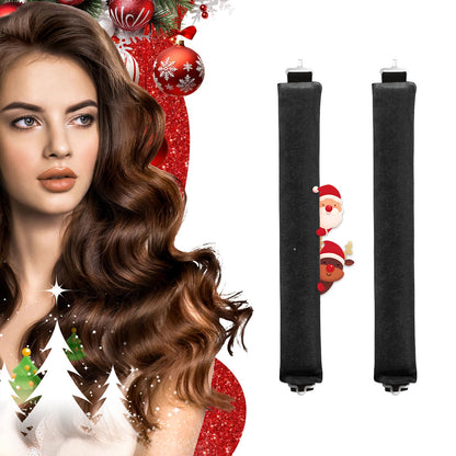 Heatless Curlers, Heatless Curls Overnight Set for Women, Soft Hair Curlers to Sleep In, Jumbo No Heat Hair Curlers Set with Headscarf and Hook for Long Hair (DarkBrown, 4 Packs)