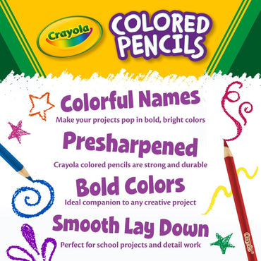 Crayola Mini Colored Pencils (Colors may vary), Coloring Supplies for Kids, 64 Count, Gift