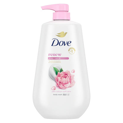 Dove Body Wash Deep Moisture for 24hr Lotion-Soft Skin Moisture Moisturizing Skin Cleanser with No Sulfates No Parabens 30.6 oz